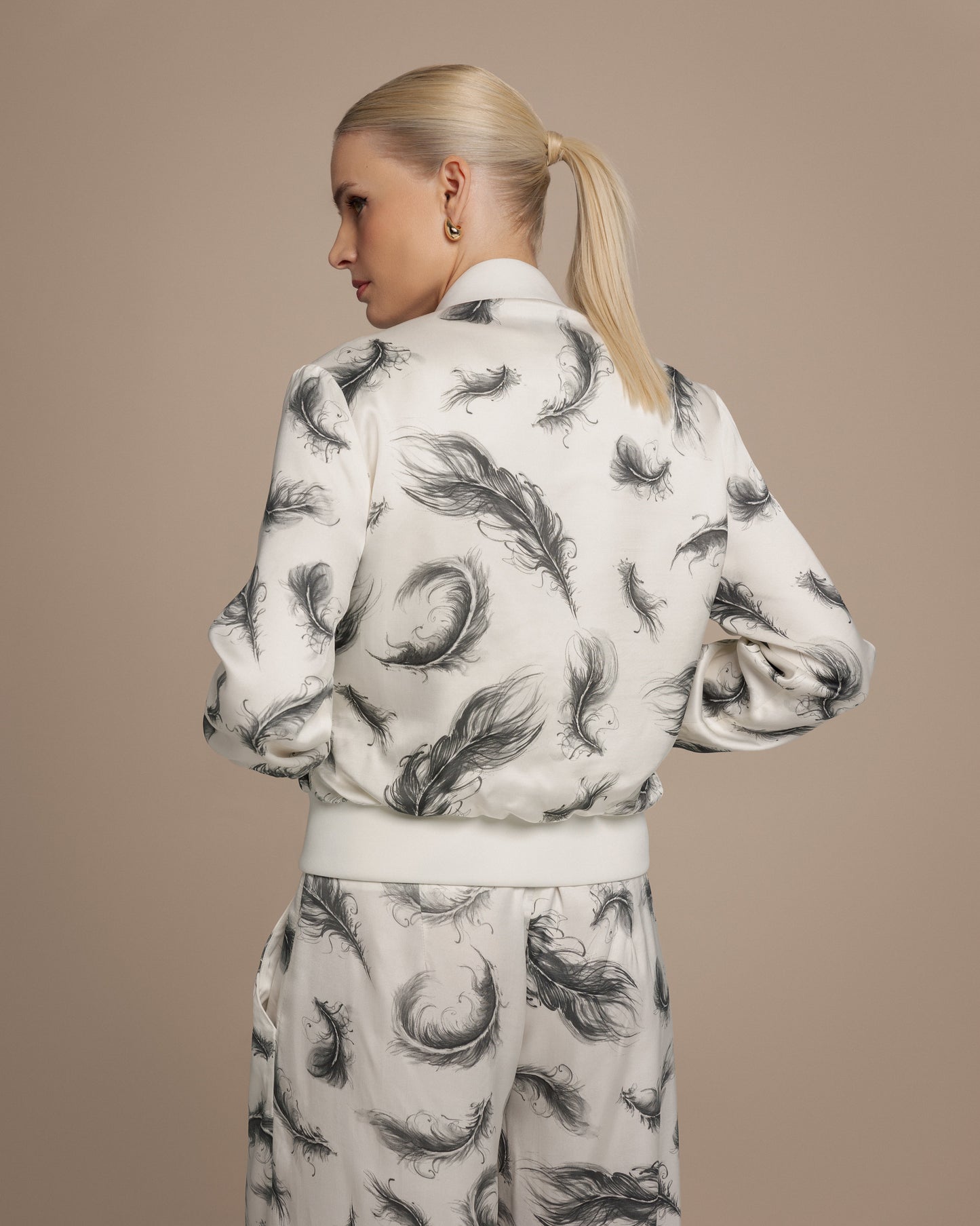 Bailey Feather Bomber Jacket