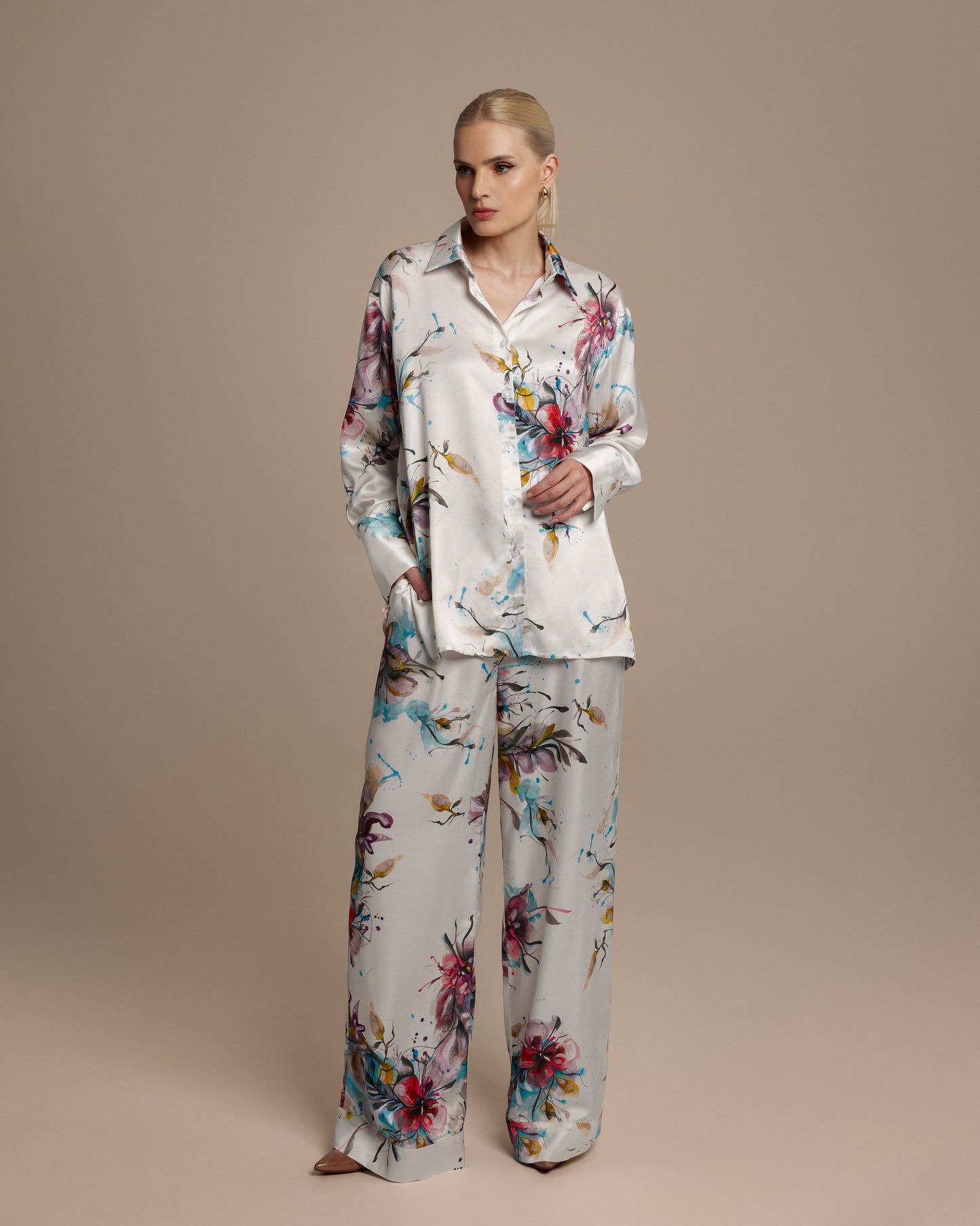Kelsey Floral Loungewear Blouse