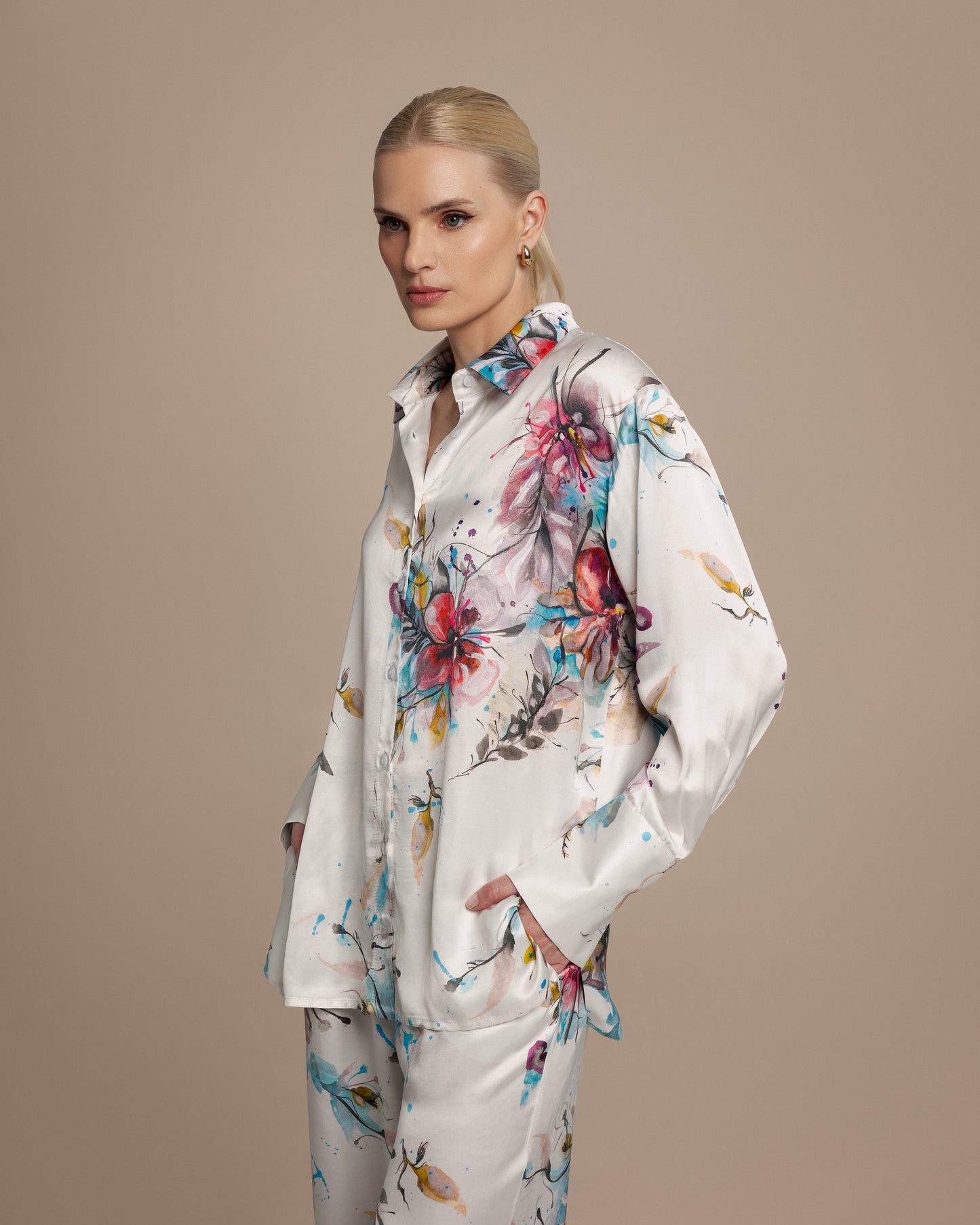 Kelsey Floral Loungewear Blouse