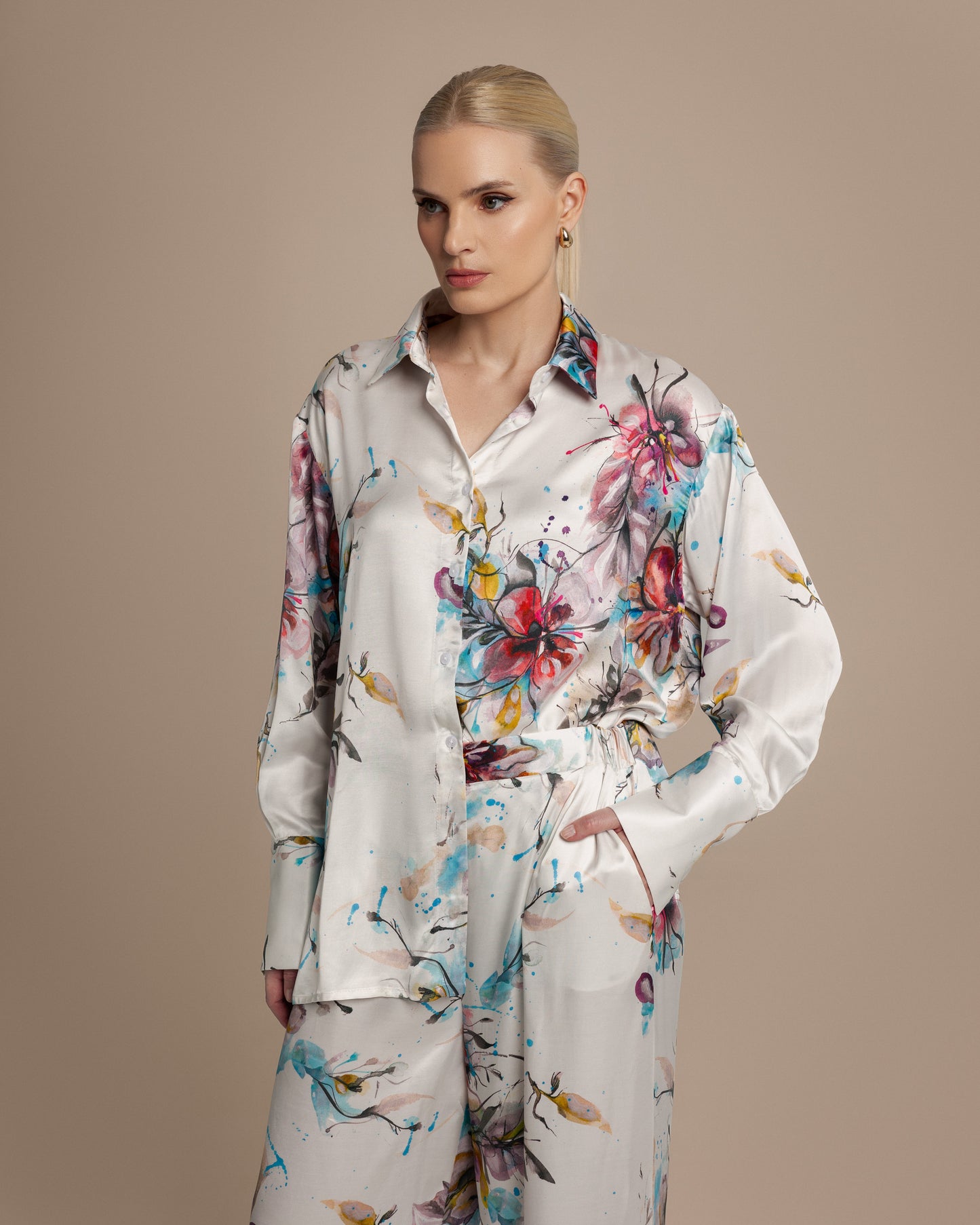 Kelsey Floral Loungewear Blouse