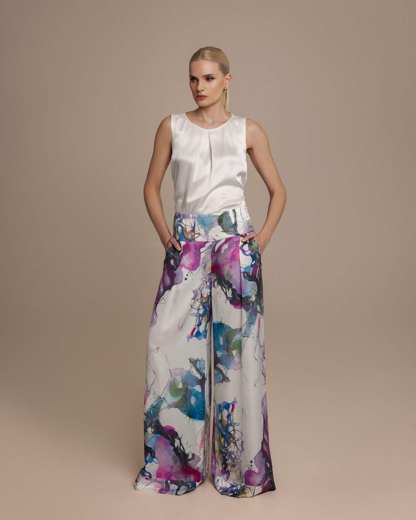 Avery Abstract Palazzo Pants