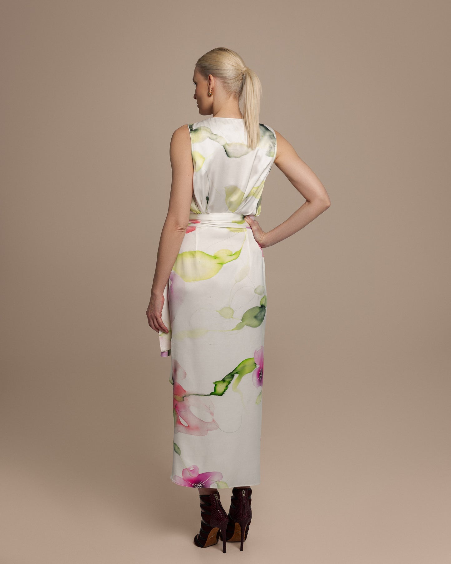 Lena Kiwi Pink Sleeveless Crop Top