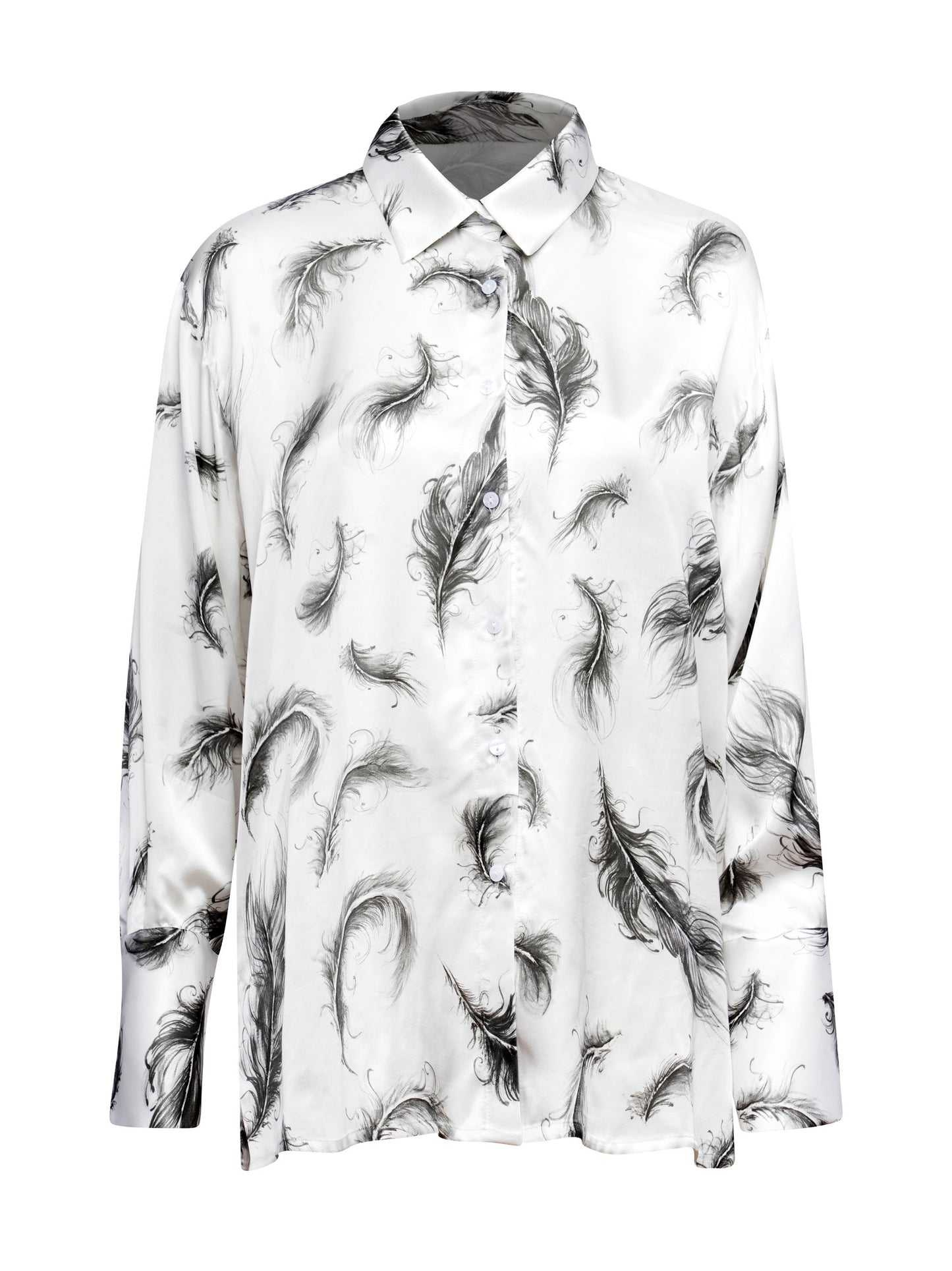 Kelsey Feather Loungewear Blouse