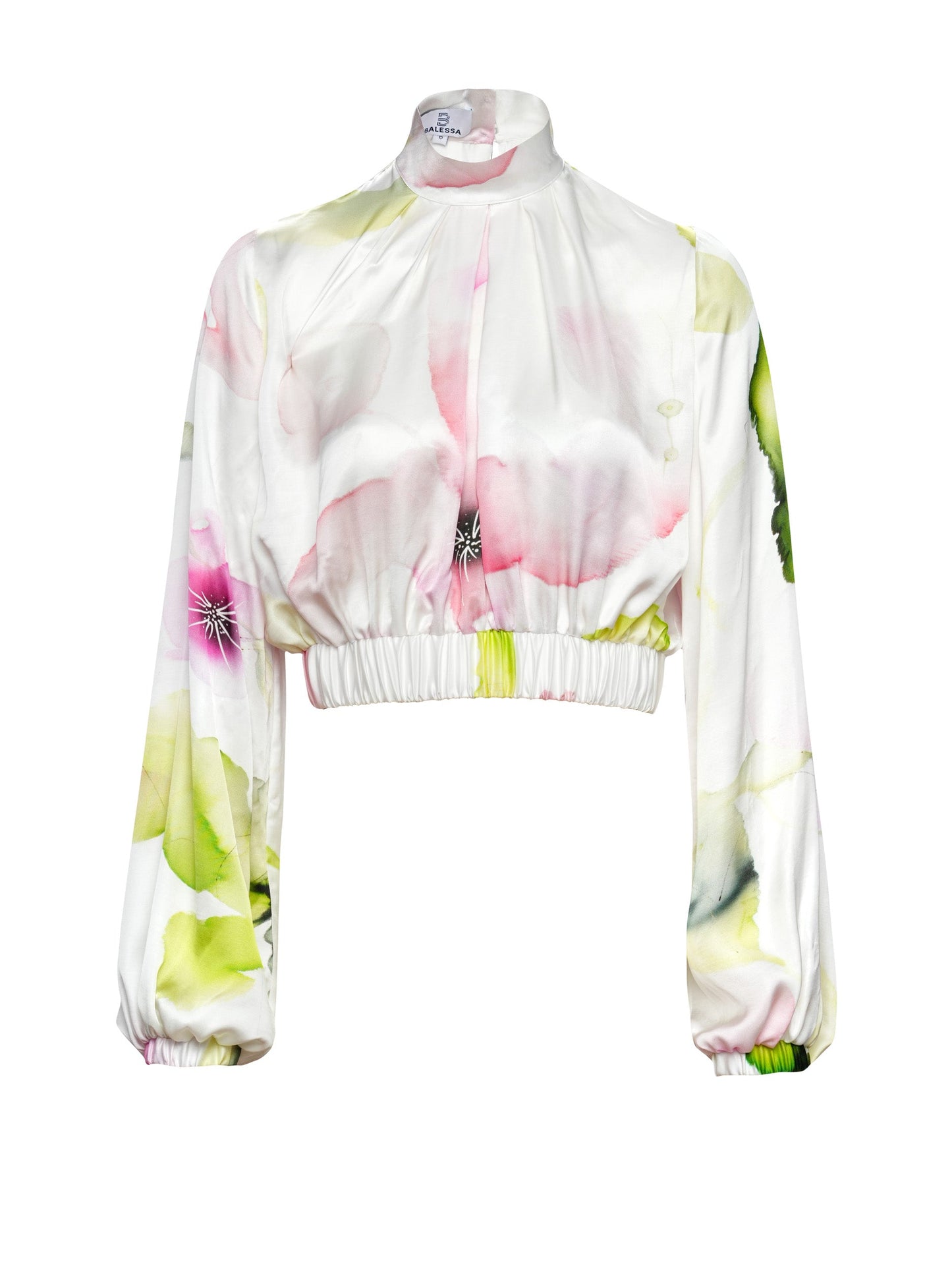 Hanna Kiwi Pink Long Sleeve Crop Top