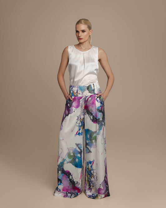 Avery Abstract Palazzo Pants