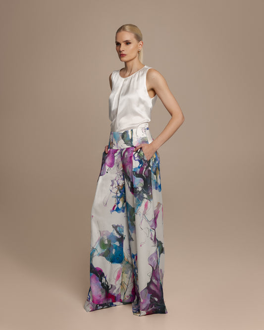 Avery Abstract Palazzo Pants